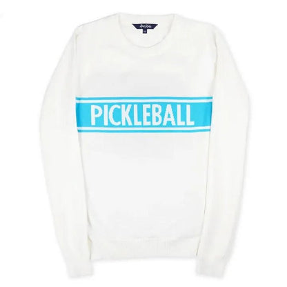 Women's Club Sport Pickleball Sweater White and Light BlueTienda Tennis