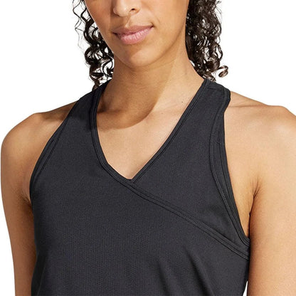 Women's Club V - Neck Tennis Tank BlackTienda Tennis