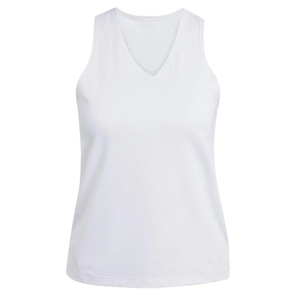 Women's Club V - Neck Tennis Tank WhiteTienda Tennis