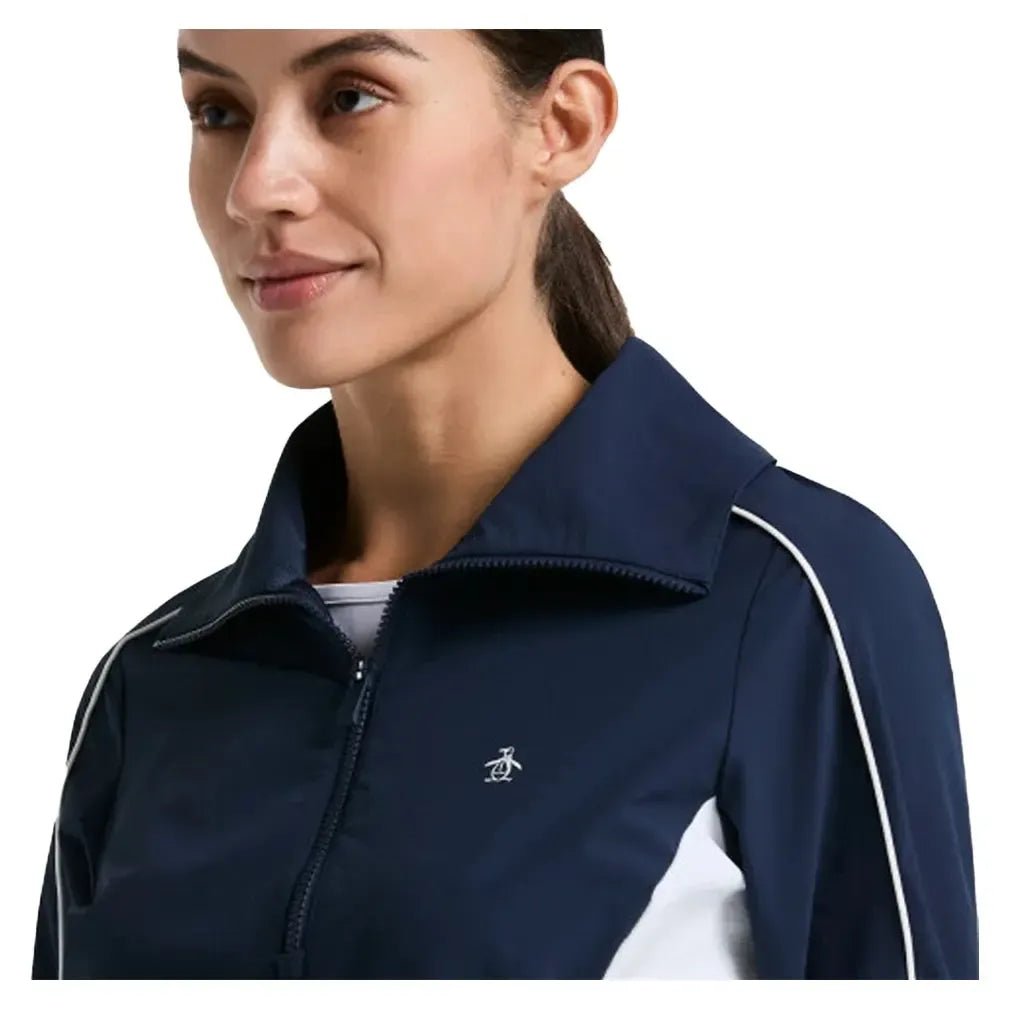 Women's Color Block 1/4 Zip Tennis Top Black IrisTienda Tennis