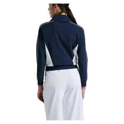 Women's Color Block 1/4 Zip Tennis Top Black IrisTienda Tennis