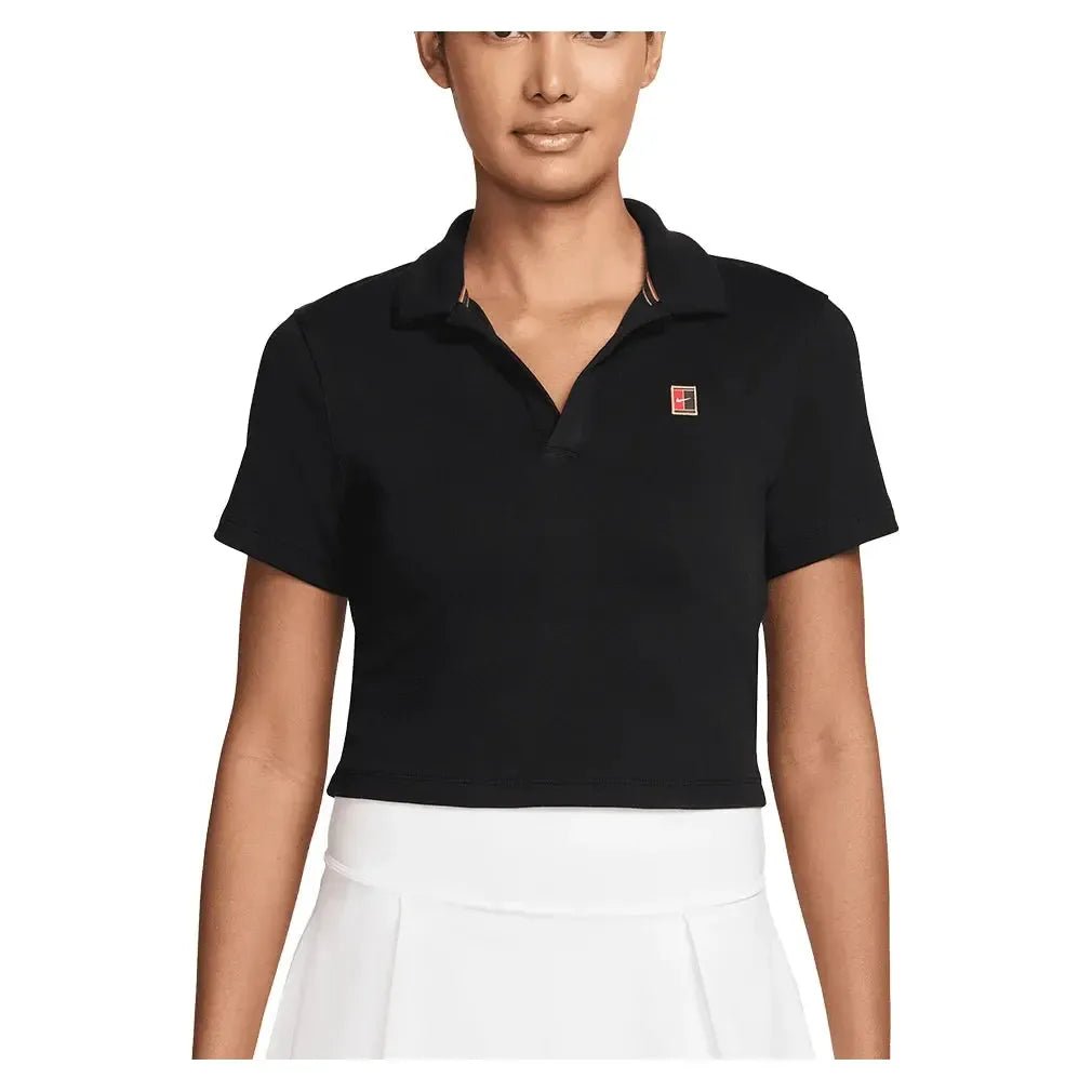 Women's Court Heritage Short - Sleeve Cropped Tennis PoloTienda Tennis