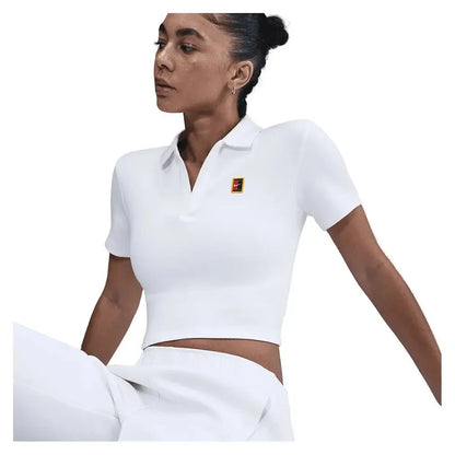 Women's Court Heritage Short - Sleeve Cropped Tennis PoloTienda Tennis
