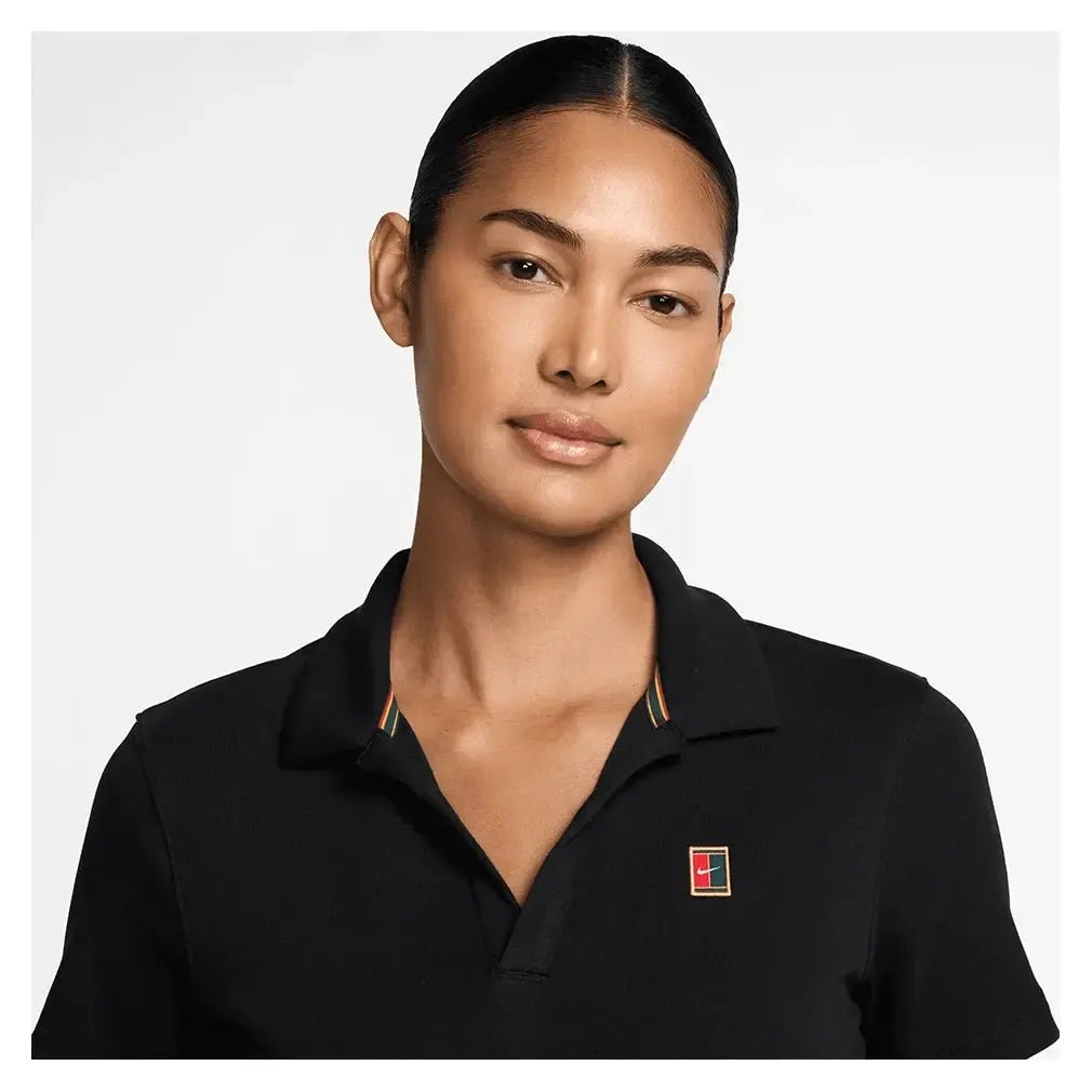 Women's Court Heritage Short - Sleeve Cropped Tennis PoloTienda Tennis