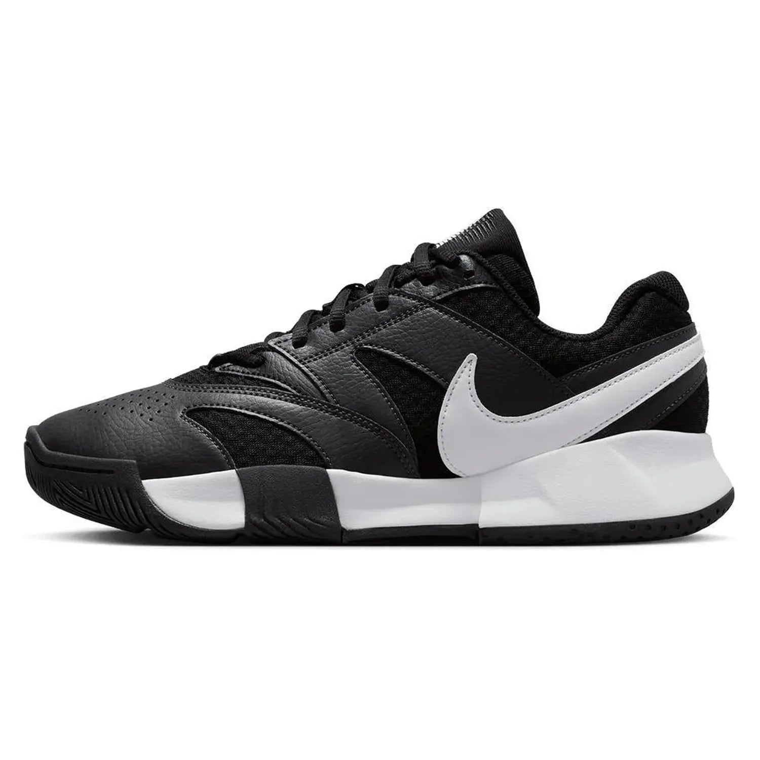 Women's Court Lite 4 Tennis Shoes Black and WhiteTienda Tennis