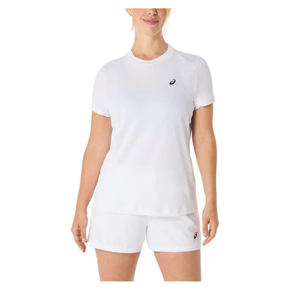 Women's Court Short Sleeve Tennis Top Brilliant WhiteTienda Tennis