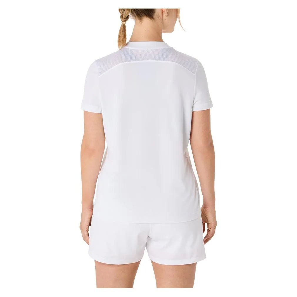 Women's Court Short Sleeve Tennis Top Brilliant WhiteTienda Tennis