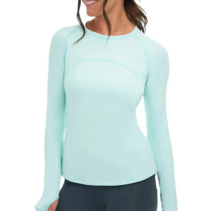 Women's Drawstring Long Sleeve Tennis CrewTienda Tennis