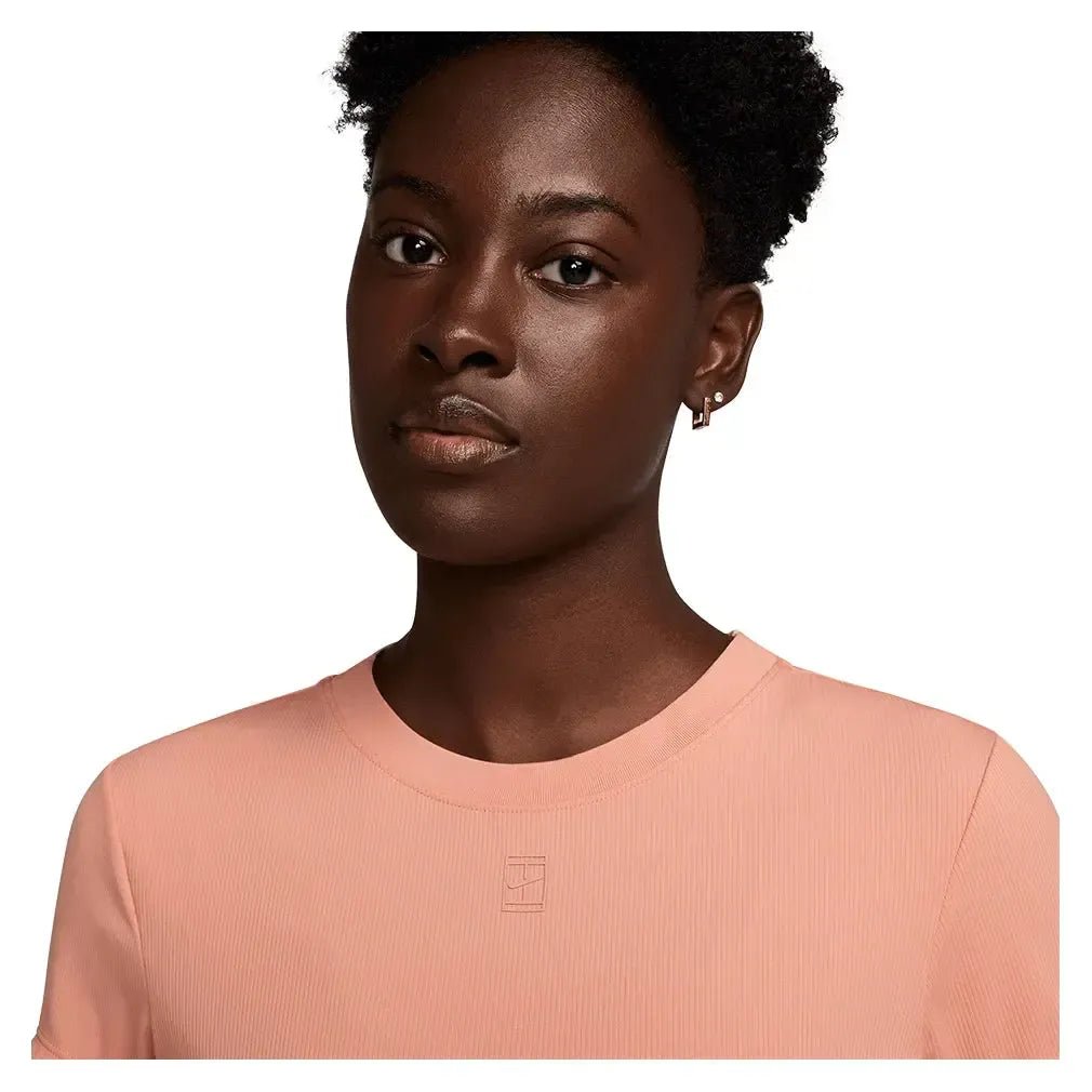 Women's Dri - Fit Advantage Short Sleeve Tennis Top Apricot AgateTienda Tennis