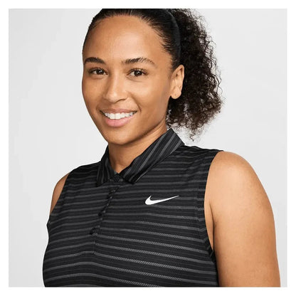 Women's Dri - Fit Victory Sleeveless Striped Tennis PoloTienda Tennis
