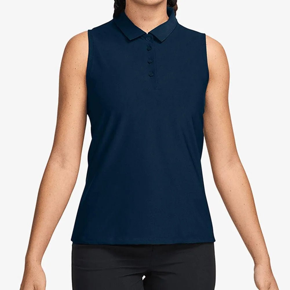 Women's Dri - Fit Victory Sleeveless Tennis Polo Armory Navy and WhiteTienda Tennis