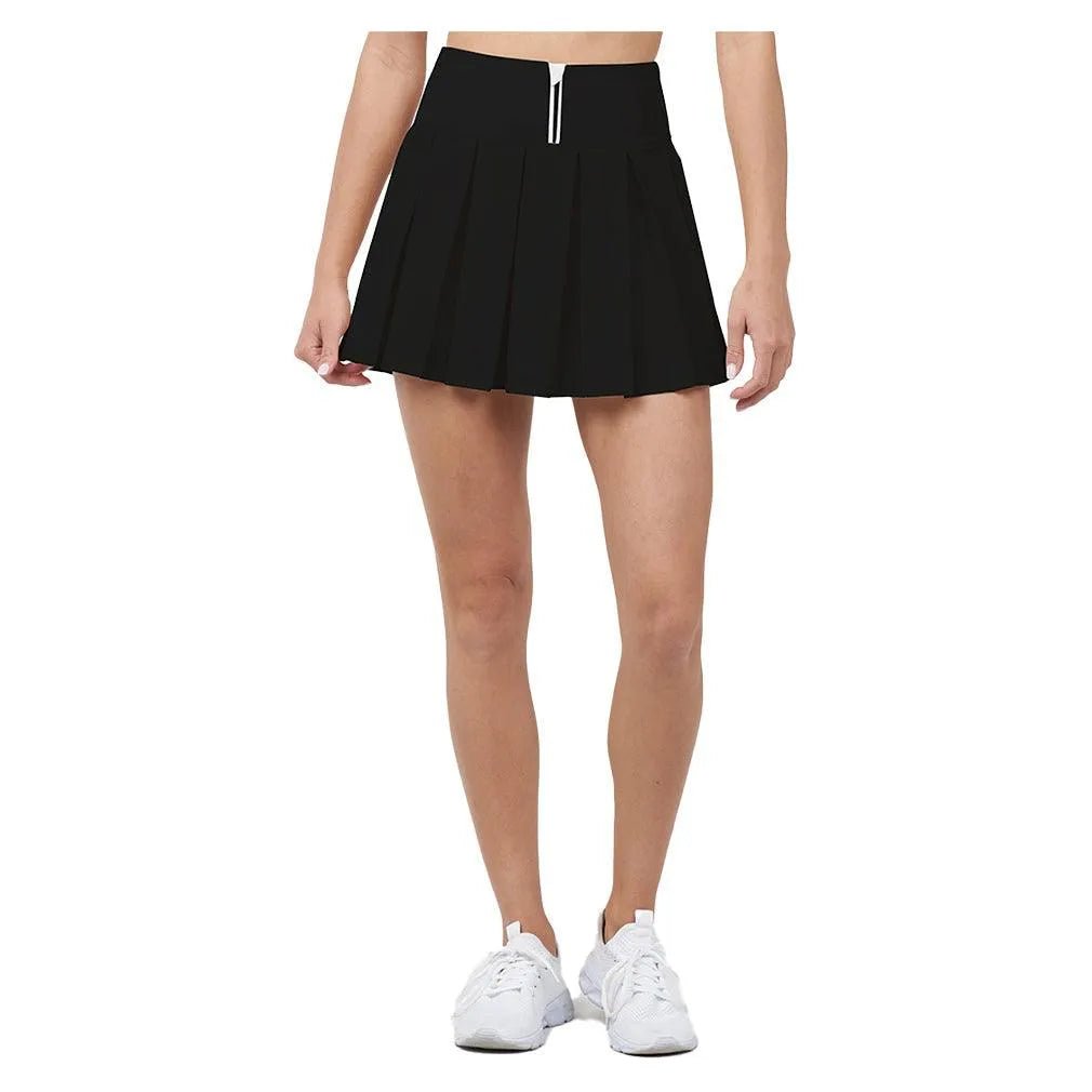 Women's Endure Piped Pleated Tennis Skort BlackTienda Tennis