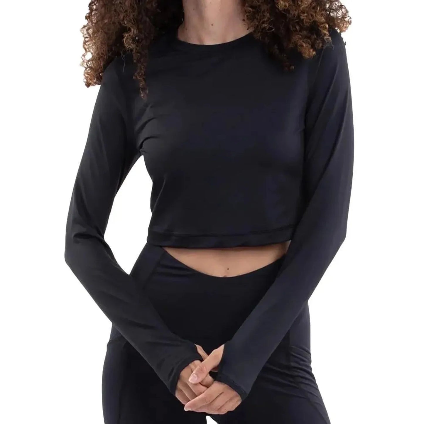 Women's Everyday Long Sleeve Crop Tennis TopTienda Tennis