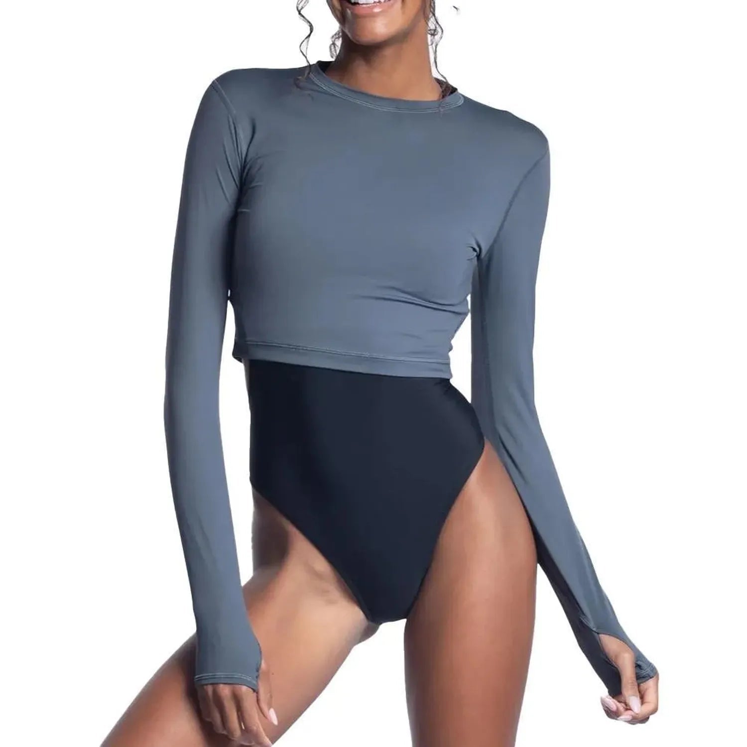 Women's Everyday Long Sleeve Crop Tennis TopTienda Tennis