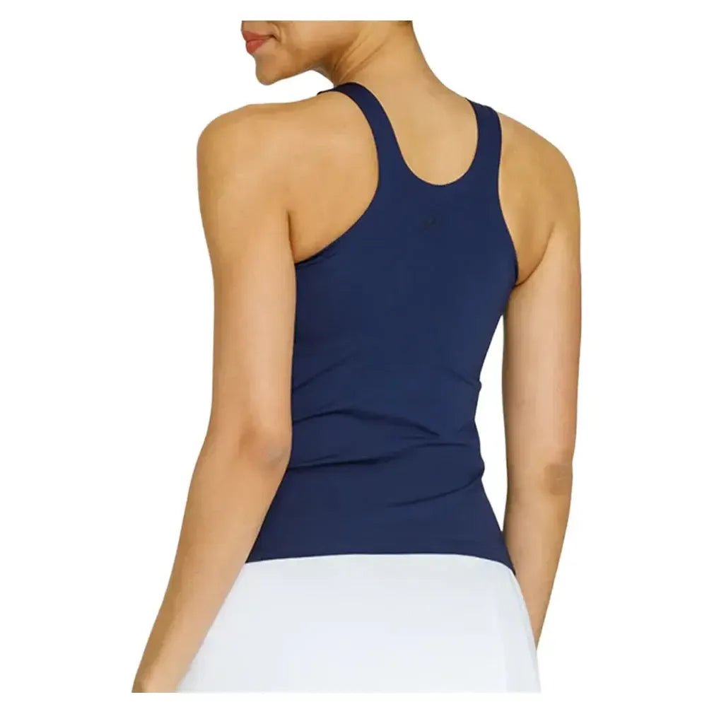 Women's Foundation Hi - Neck Tennis Tank Navy BlueTienda Tennis
