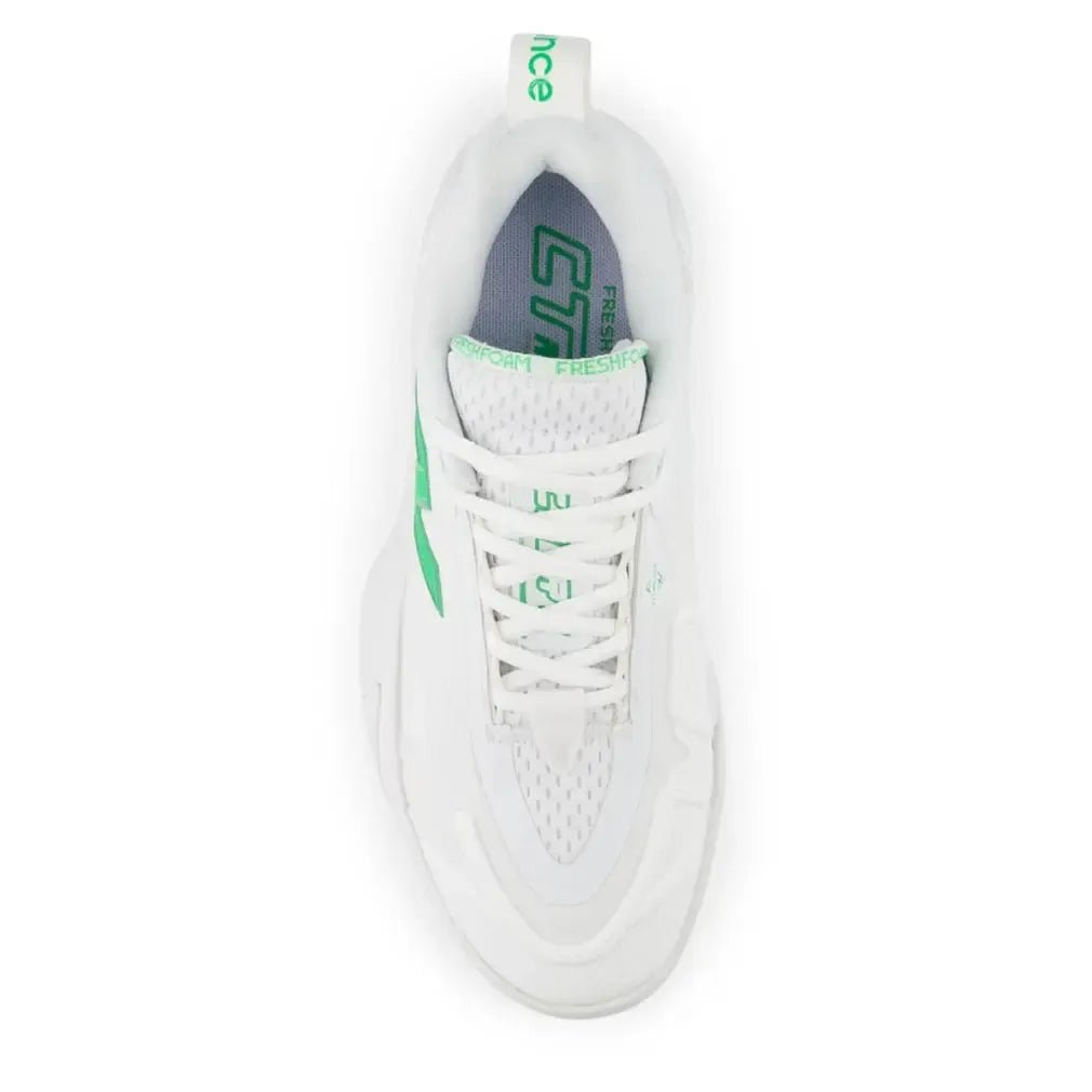 Women's Fresh Foam X CT - Rally B Width Tennis Shoes White and Green AppleTienda Tennis