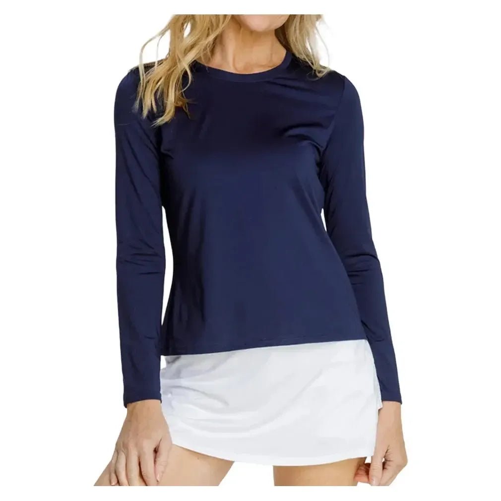 Women's Gastonia Long Sleeve Tennis Top Navy BlueTienda Tennis