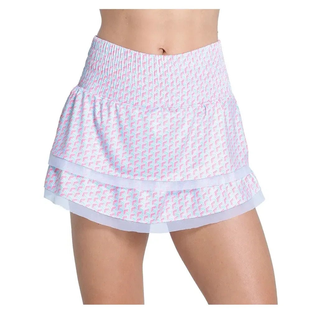 Women's High Waist Groovy 13.5 Inch Tennis Skort BahamaTienda Tennis