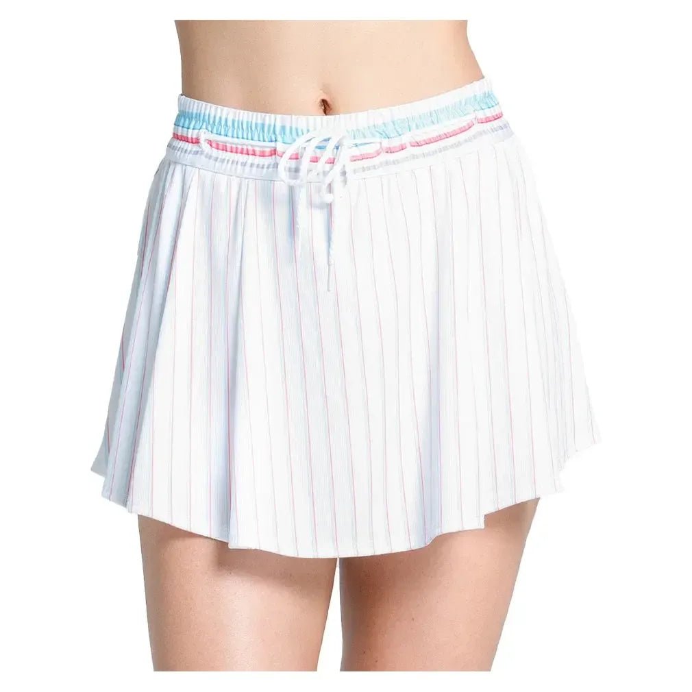Women's High Waist Retro 13.5 Inch Tennis Skort WhiteTienda Tennis