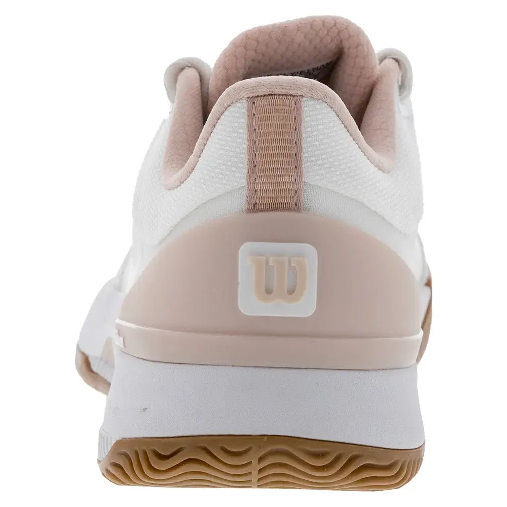 Womens Intrigue Tour Clay Tennis Shoes White and Cameo RoseTienda Tennis