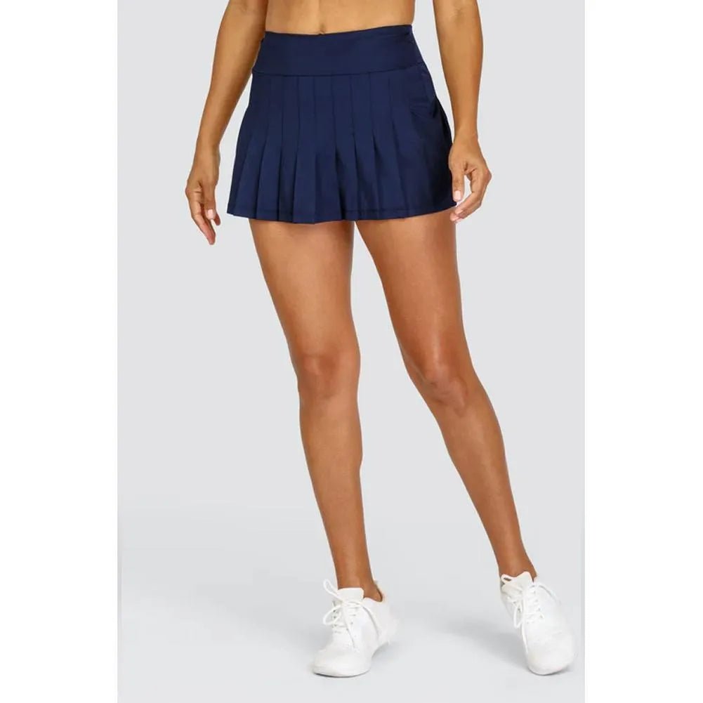 Women's Jillian 13.5 Inch Pleated Tennis Skort Navy BlueTienda Tennis