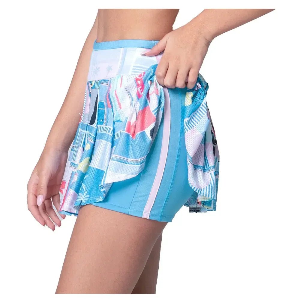 Women's Linen Intuition Tennis Skort PeriwinkleTienda Tennis