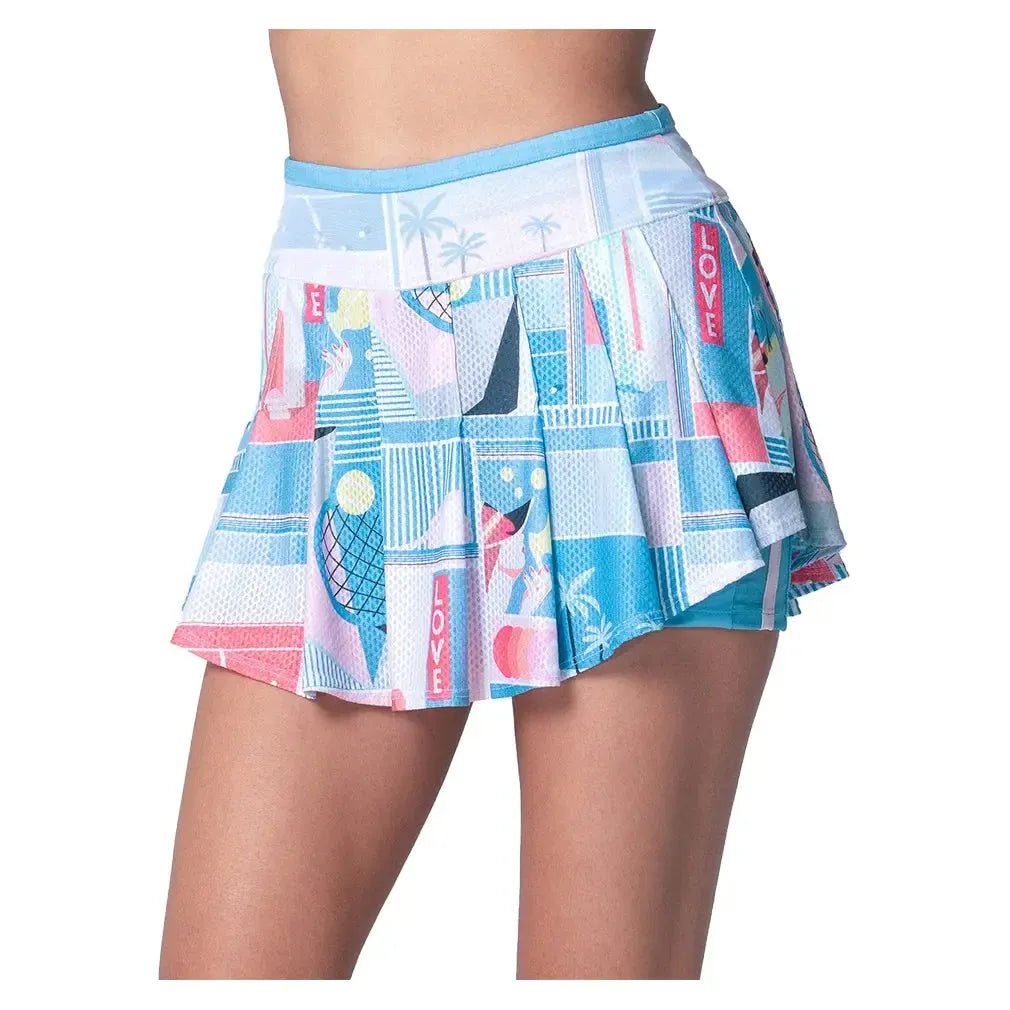 Women's Linen Intuition Tennis Skort PeriwinkleTienda Tennis