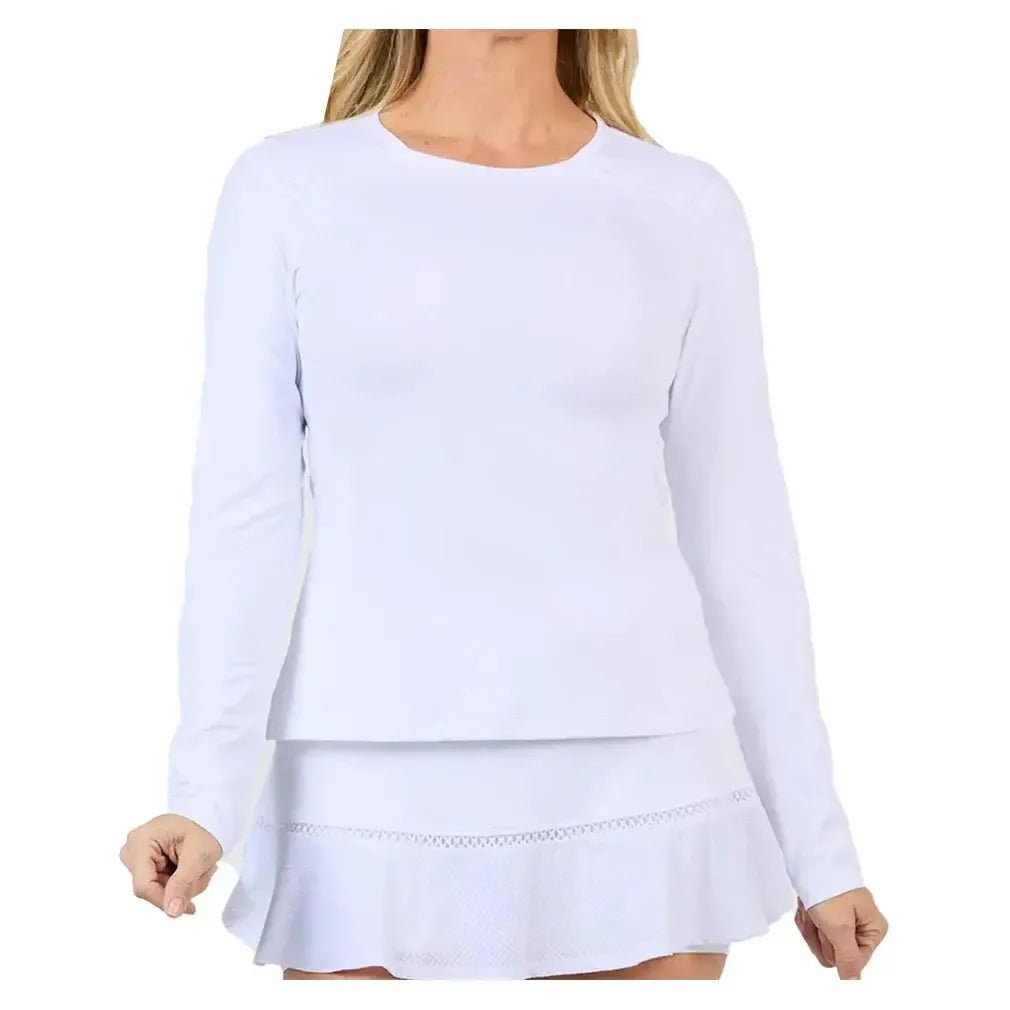 Women's Long Sleeve Tennis Top WhiteTienda Tennis