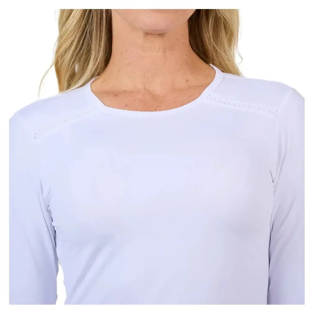 Women's Long Sleeve Tennis Top WhiteTienda Tennis