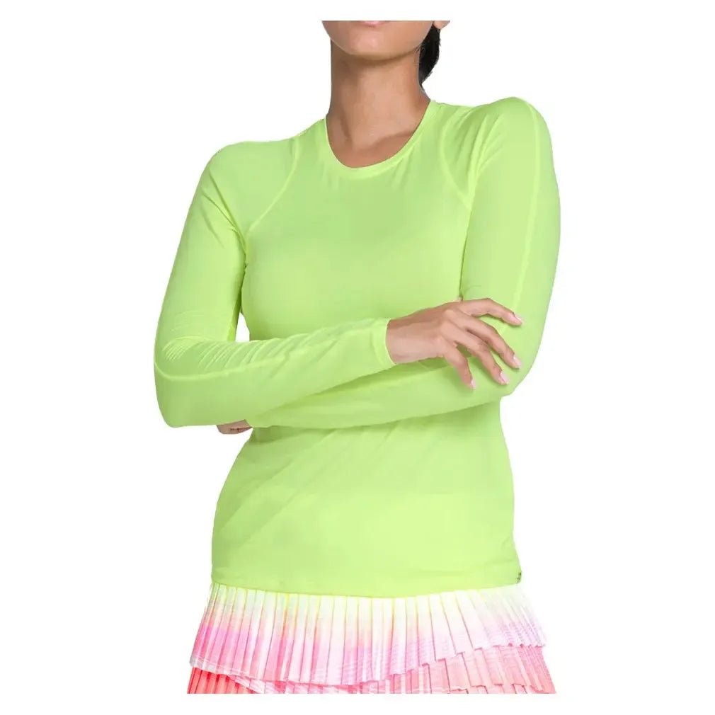 Women's LUV Breeze Long Sleeve Tennis Top Lemon FrostTienda Tennis