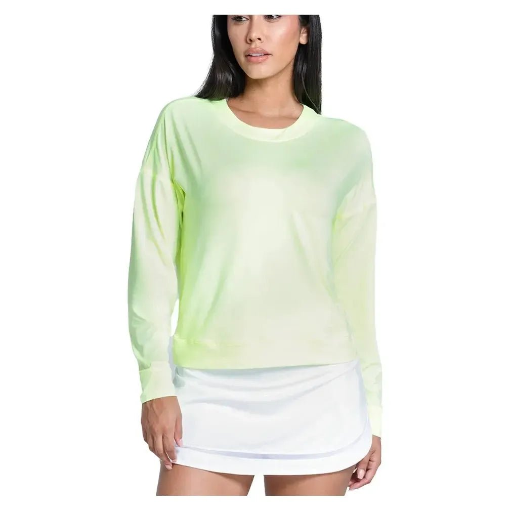 Women's LUV Hype Long Sleeve Tennis Top Lemon FrostTienda Tennis