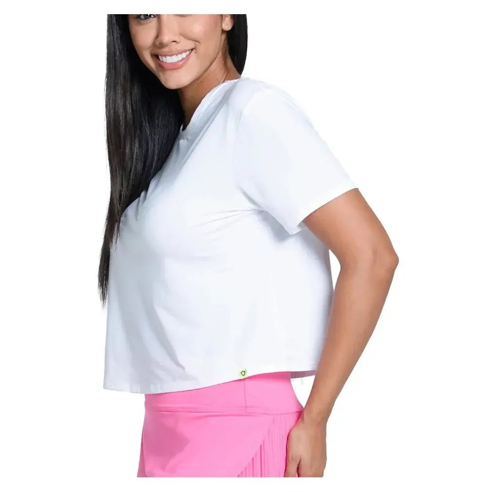 Women's LUV Power Box Tennis Top WhiteTienda Tennis