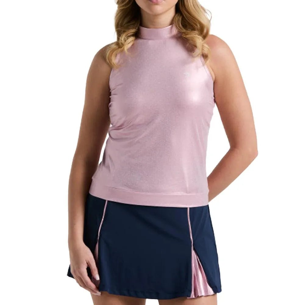 Women's Metallic Tennis Tank Charm PinkTienda Tennis