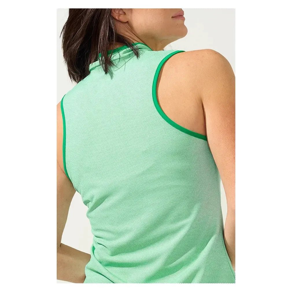 Women's Mock Neck Tennis Tank Geo WaveTienda Tennis