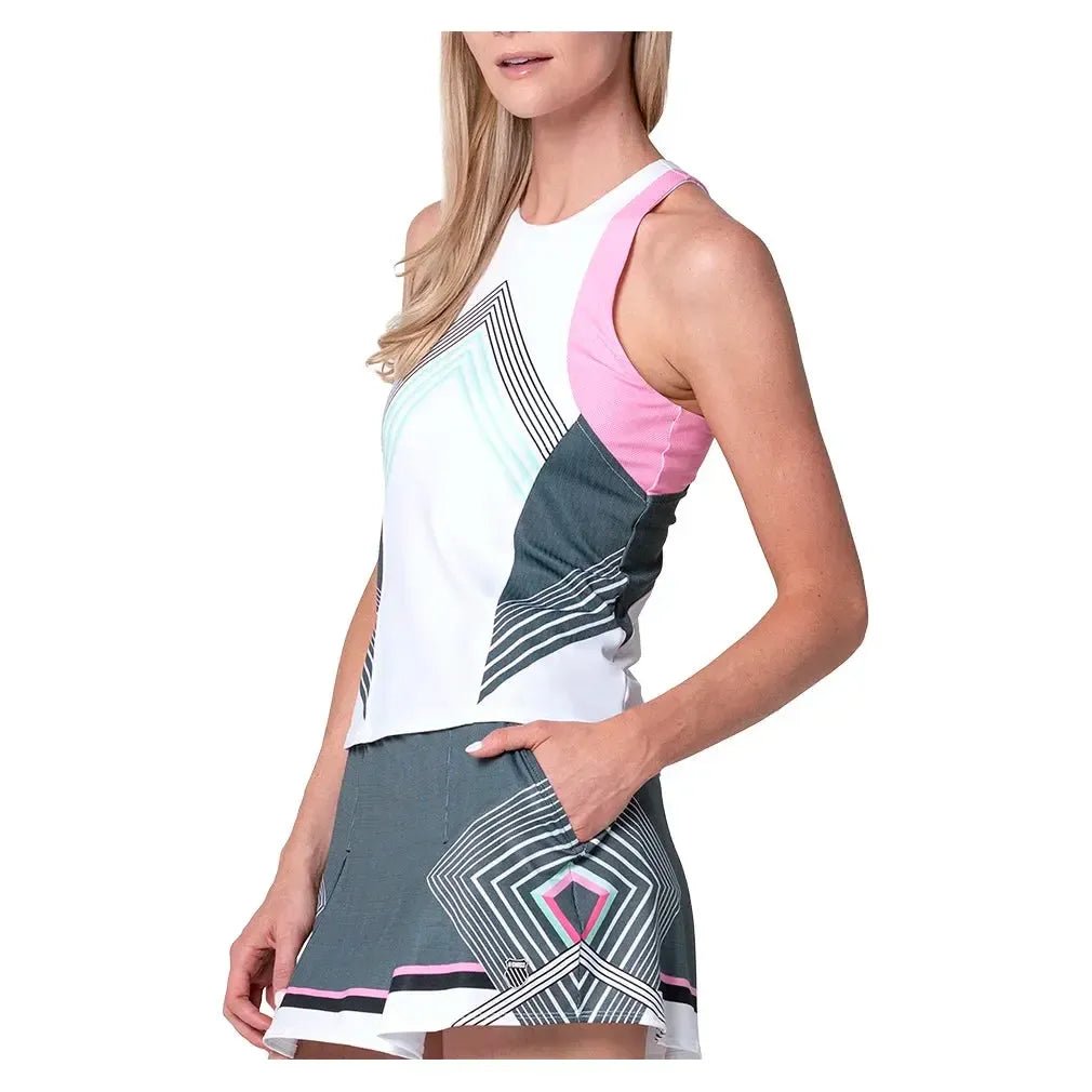 Women's Motion Tennis Tank Techno PinkTienda Tennis