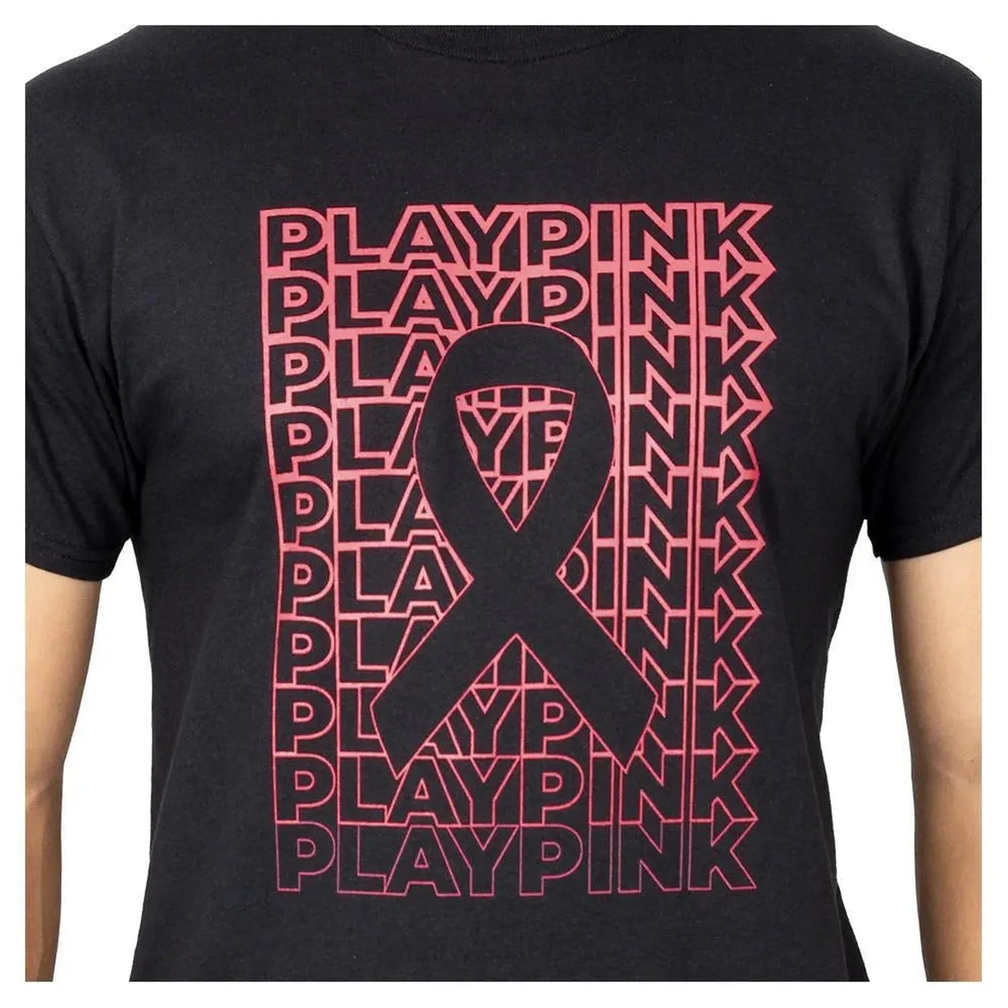 Women's Play Pink Tennis Tee Black (Size Small)Tienda Tennis