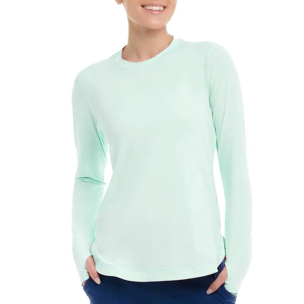Women's Relaxed Scallop Long Sleeve Tennis TopTienda Tennis