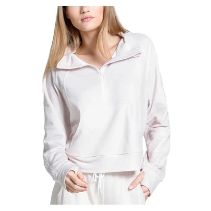 Women's Renew Heather 1/4 Zip Long Sleeve Tennis TopTienda Tennis