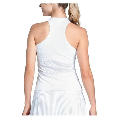 Women's Retro Revival Tennis Tank with Bra WhiteTienda Tennis