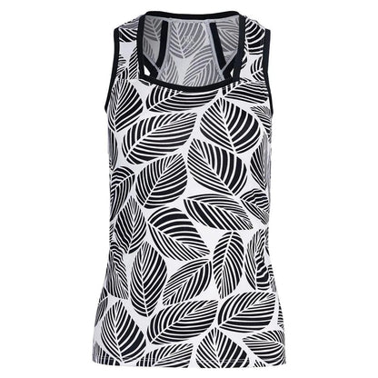 Women's Rumary Tennis Tank Botanical LeavesTienda Tennis