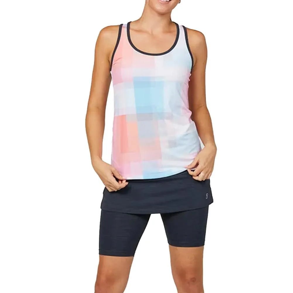 Womens Shades of Pink Racerback Tennis Tank Shades of PinkTienda Tennis