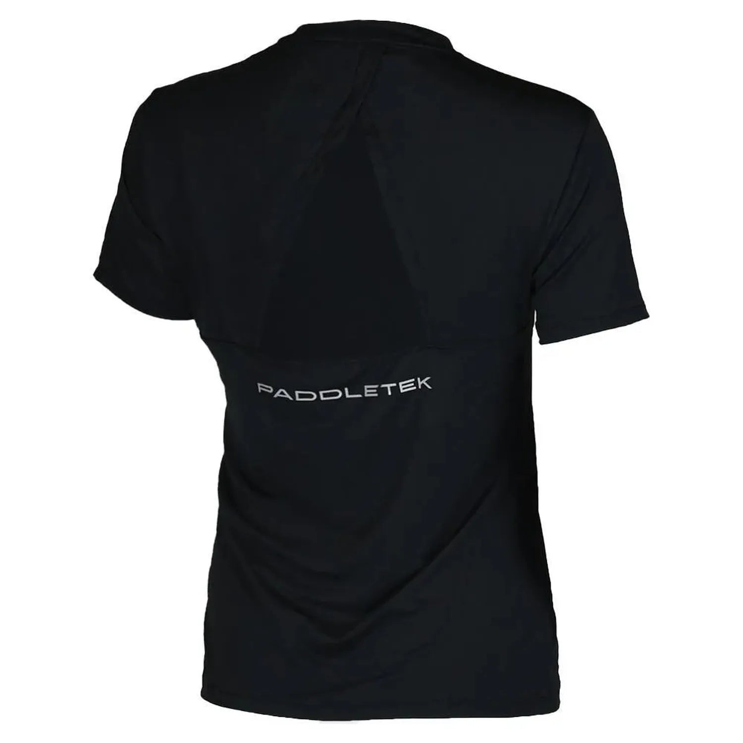Womens Short Sleeve Performance Top Black and SleetTienda Tennis