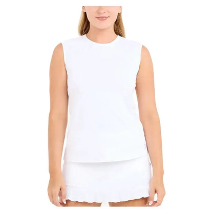 Women's Sleeveless Tennis Top WhiteTienda Tennis