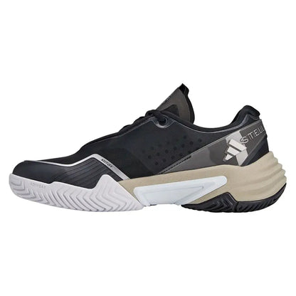 Women's Stella McCartney Barricade Tennis Shoes Core Black and Silver MetallicTienda Tennis