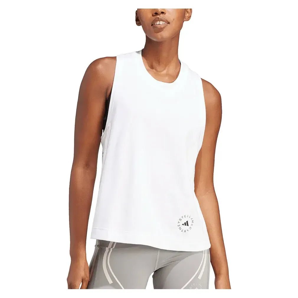 Women's Stella McCartney Logo Tank Top WhiteTienda Tennis