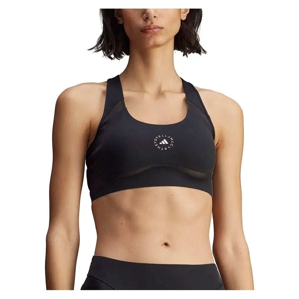 Women's Stella McCartney Power Impact Medium Support Training Bra BlackTienda Tennis