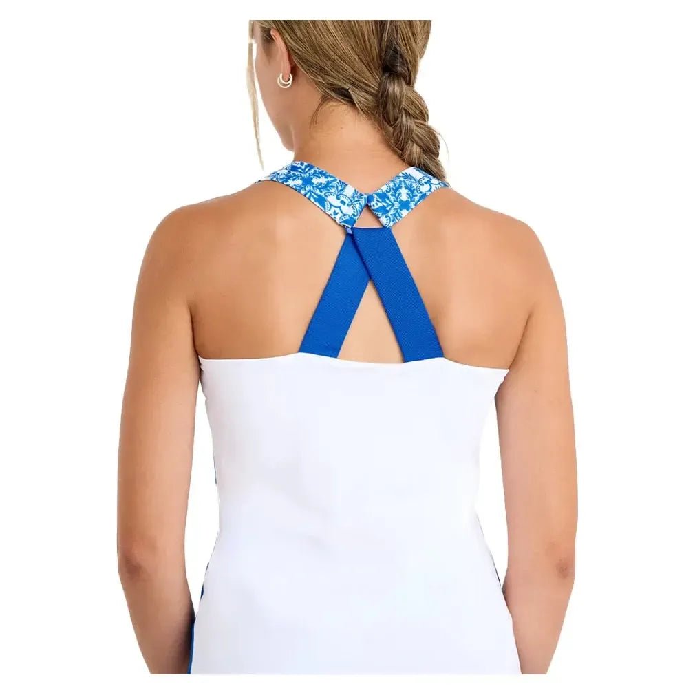 Women's Tennis Tank White and Sandra TilesTienda Tennis