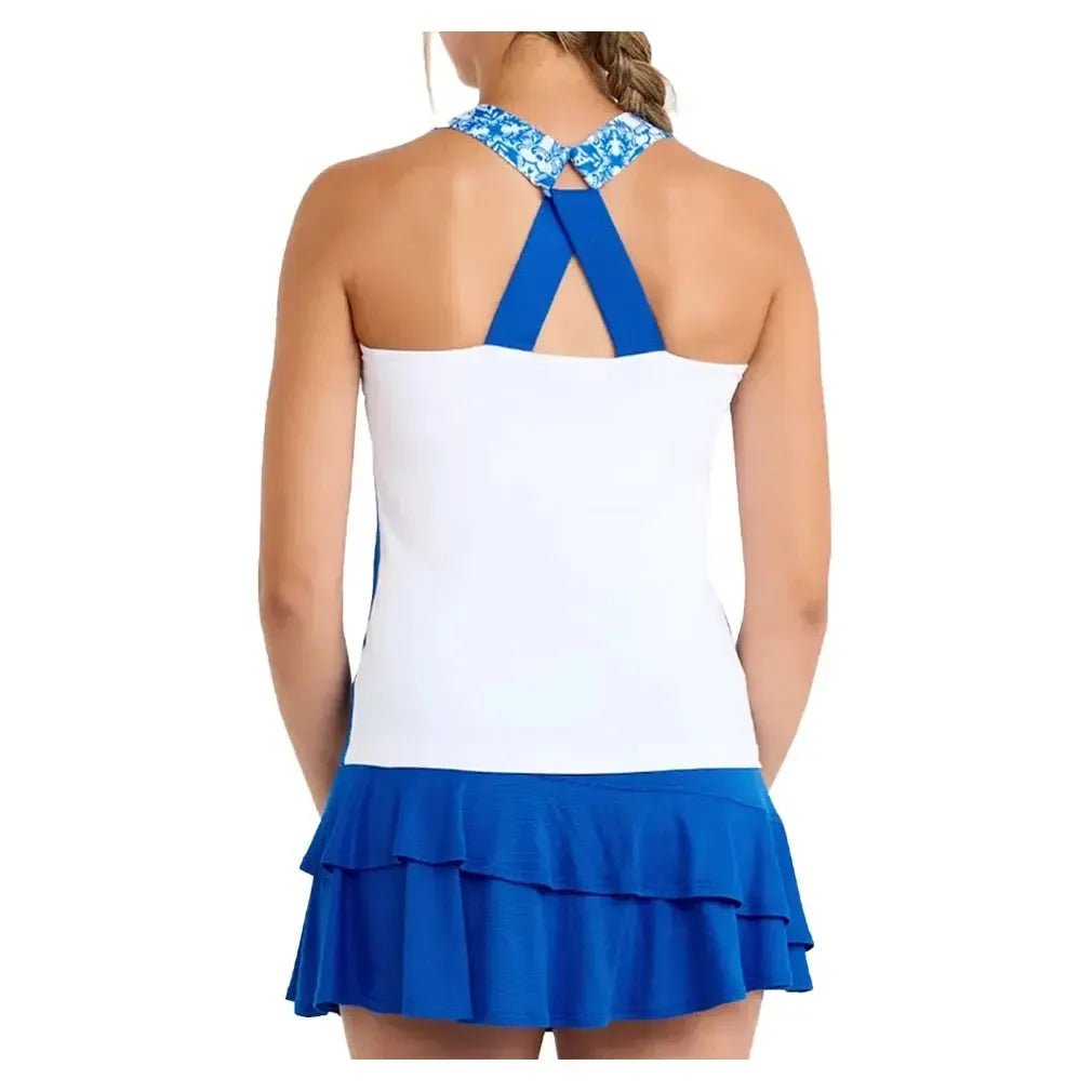 Women's Tennis Tank White and Sandra TilesTienda Tennis