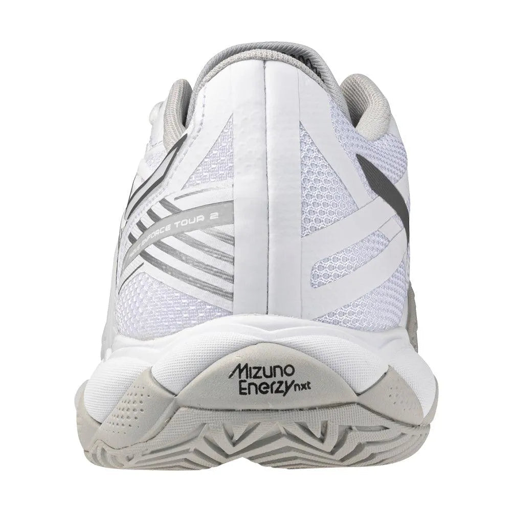 Women's Wave Enforce Tour 2 Tennis Shoes White and SilverTienda Tennis