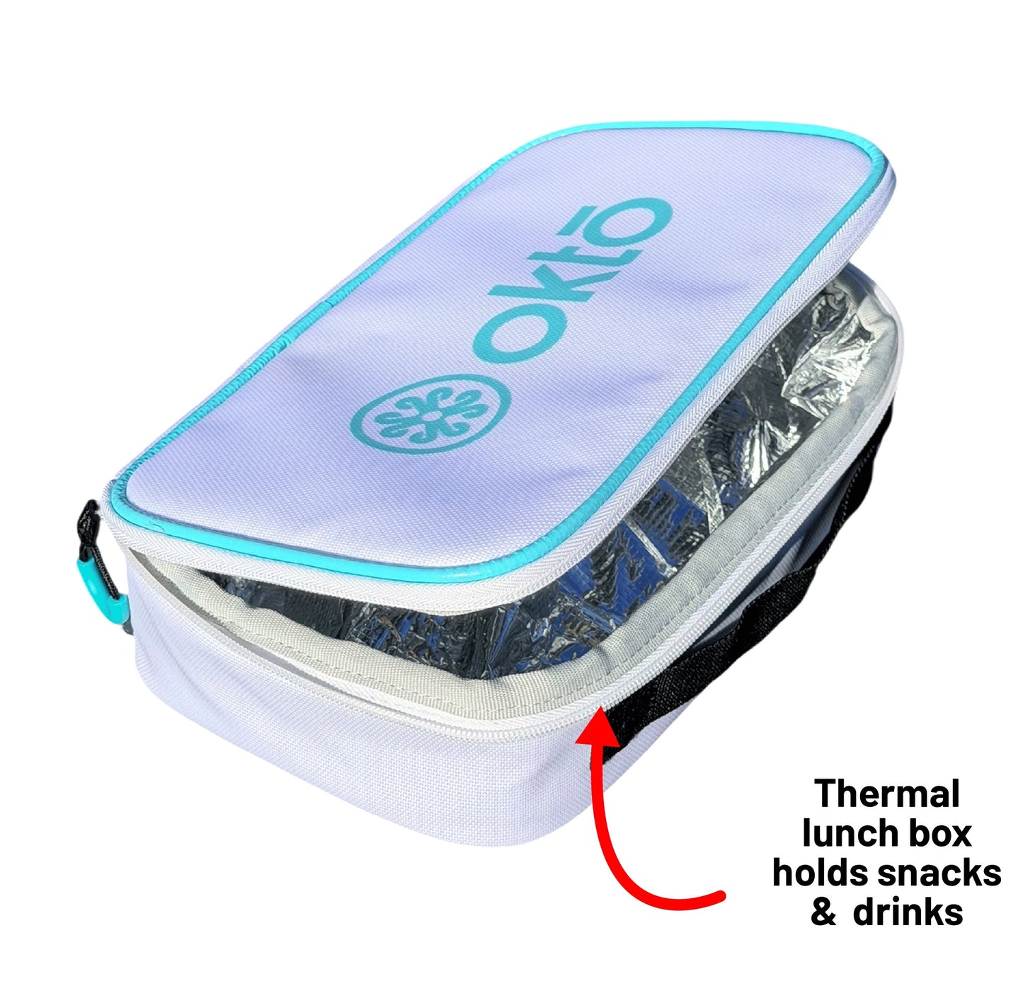 Oktō Pro Elite Paddle Sports Backpack | White & Teal
